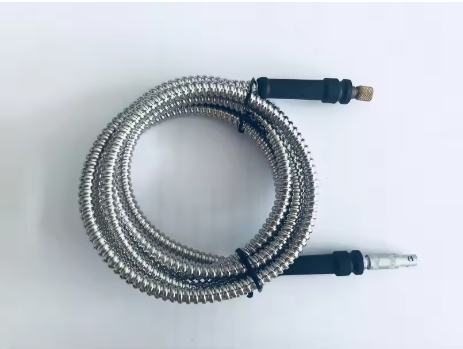 Compatible With Style LEMO 00 To Microdot Flexible Stainless Steel Protection Shielding Aromored Ultrasonic Cable