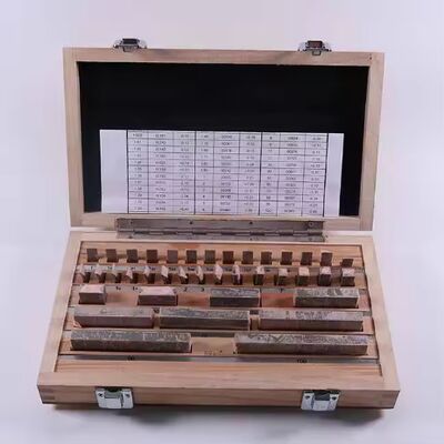 認証されたゲージブロックセット 38 PCS グレード0 スリップジョーブロック 1-100mm Tmteckによって作られています